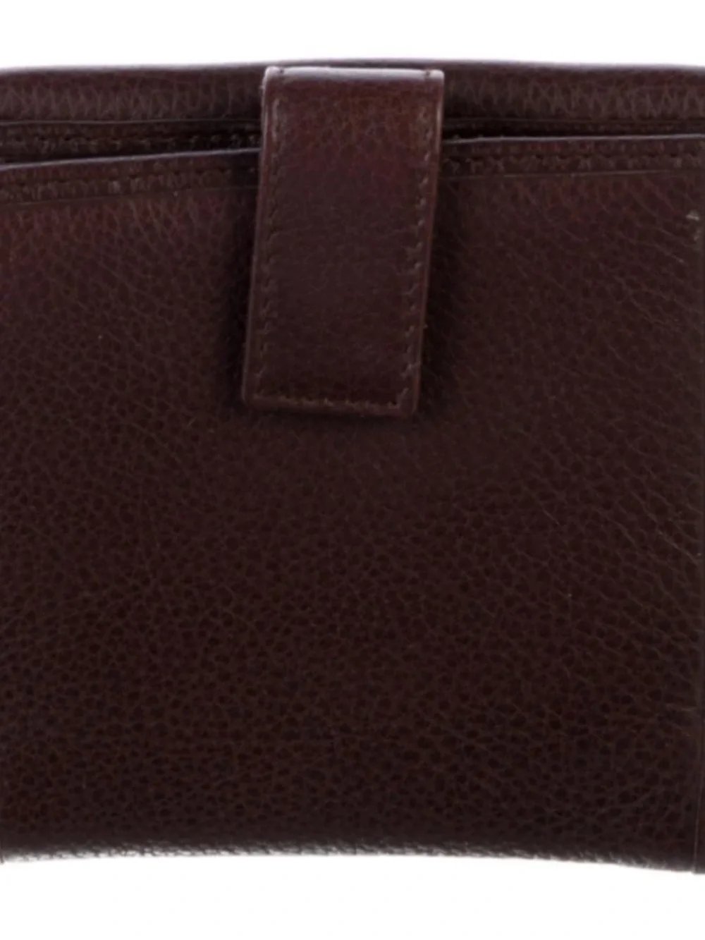 Loewe Genuine Leather Compact Wallet - Brown